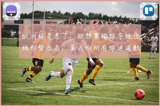 欧洲杯是悬了！欧预赛输球导致出线形势告急，莱万向所有球迷道歉