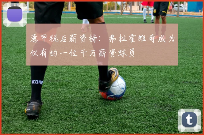 意甲税后薪资榜：弗拉霍维奇成为仅有的一位千万薪资球员