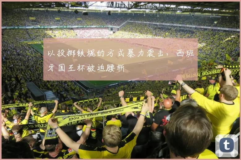 以投掷铁棍的方式暴力袭击，西班牙国王杯被迫腰斩